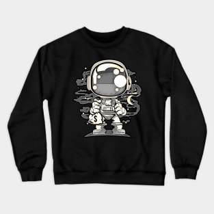 Astronaut Chibi • Funny And Cool Sci-Fi Cartoon Drawing Design Great For Any Occasion And For Everyone Crewneck Sweatshirt